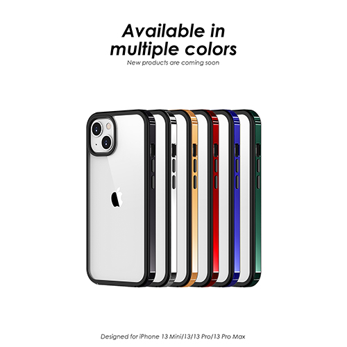 Ragyogó fém szegély TPU telefonnal